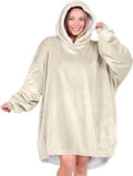 Bare Home Wearable Blanket Hoodie - Soft Plush Sherpa - Warm and Cozy - Oversized Wearable Blanket - Adult & Kid Sizes