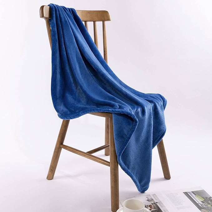 NANPIPER Baby Blankets, Super Soft Fleece Fuzzy Blanket for Toddler, Luxury Cozy Lightweight Microfiber Plush Blanket-Throw Size 30"x40",Turquoise Blue