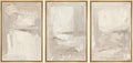 MUDECOR Framed Wall Art Print Set Neutral Abstract Modern Minimalist in Beige and Cream Tones Illustrations Modern Art Boho Decorative Colorful for Living Room, Bedroom, Office - 24"x36"x3 Natural