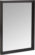 Amazon Basics Rectangular Wall Mount Mirror With Peaked Trim for Bedroom, Living Room, Entryway, Hangs Horizontally or Vertically, 16 x 20 inch, Black