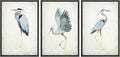 MUDECOR Framed Canvas Print Wall Art Heron Bird Wild Animal Prints Minimalist Modern Art Boho Relax Cozy Decor for Bedroom - 24"x36"x3 Black