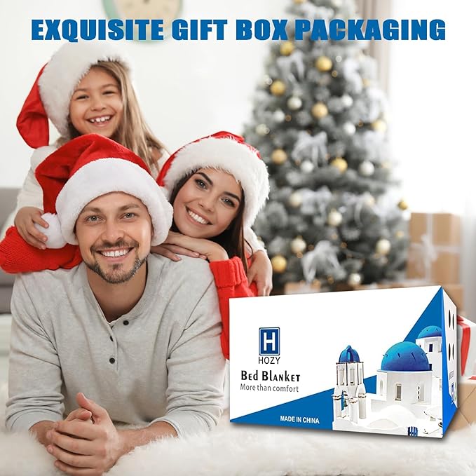 HOZY Soft King Size Blanket for Fall Winter Spring All Season Warm Fuzzy Summer Autumn Oversized Blankets for Cal King/California King Bed Fluffy Lightweight Dark Grey 90"x108"