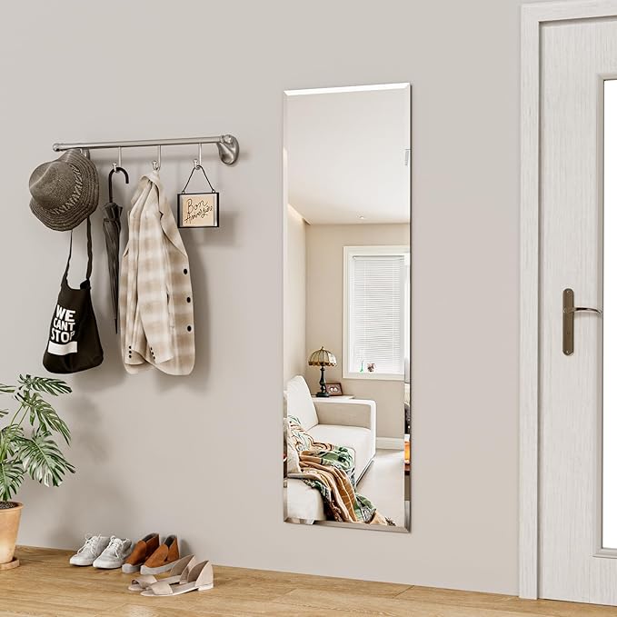 wall Mirror Full Length,64X21FullL ength Mirrorwallmounted,Bedroom/wall/Bathroom/Makeup Area/Cloakroom (64 * 21 Inch)