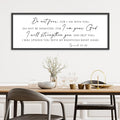 WMZYKJGS Do Not Fear for I Am With You Wall Decor Sign 32"×12" Bible Verse Scripture Isaiah 41:10 Signs Large Christian Religious Living Room Wall Hanging Art (Black)