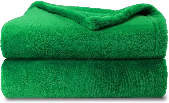 NANPIPER Baby Blankets, Super Soft Fleece Fuzzy Blanket for Toddler, Luxury Cozy Lightweight Microfiber Plush Blanket-Throw Size 30"x40",Emerald Green