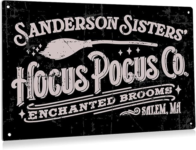 Halloween Decorations Hocus Pocus Sign Sanderson Sisters Halloween Decorations Halloween Decor Retro Sanderson Sisters Yard Sign for Home Halloween Decor Gifts Halloween Decorations Outdoor