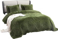 YUSOKI Faux Fur King Blanket(Olive Green,90" x 104"),Whithout Pillows,Winter Lightweight Plush Fuzzy Soft Cozy Microfiber Comfy Bed Blanket for Women Kids Girls Couch Sofa Washable