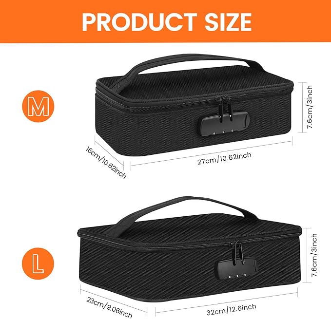 Discreet Lockable Storage Toy Bag Box Organizer Container