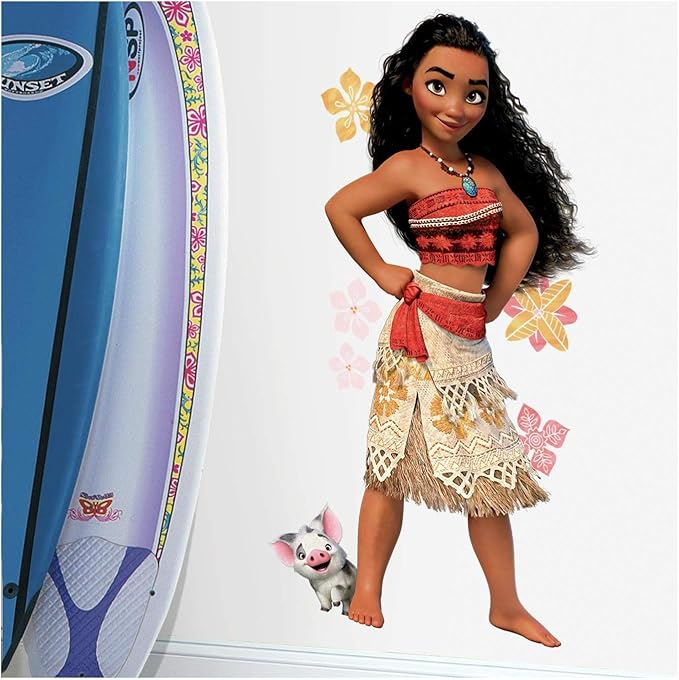 RoomMates Disney Moana Giant Peel and Stick Wall Decals by RoomMates, RMK3383GM