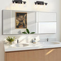 KOCUUY Large Silver Mirror, 60"x24" Rectangle Bathroom Mirror for Wall, HD Tempered Glass, Anti-Rust Frame, Modern Design for Bathroom, Bedroom, Living Room, Entryway
