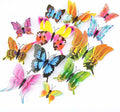 Butterfly Wall Decor 72 PCS, 3D Butterflies Stickers for Party Decorations with Magnets (Swallow, 72)