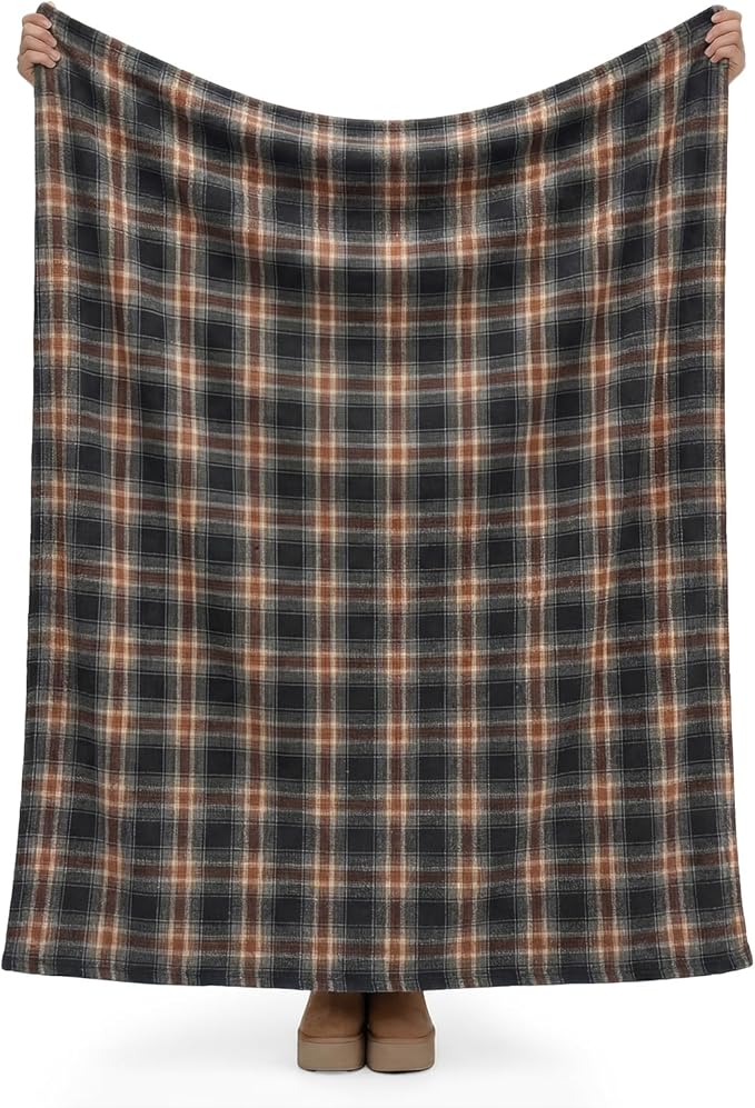 Horaldaily Colorful Farmhouse Plaid Spring Decorative Blanket Throw, Spring Summer Rustic Soft Lightweight Blanket for Couch Sofa Bed Lounging Decoration, Ideal Gifts for Kids Adults Self, 60x80