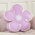 Kcvvcr Flower Pillow（Light Purple, 13.7 Inch）