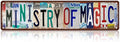 Vintage Ministry Of Magic Wall Decor Street Signs Home Bar Coffee Metal Tin Signs 16 x 4 Inches