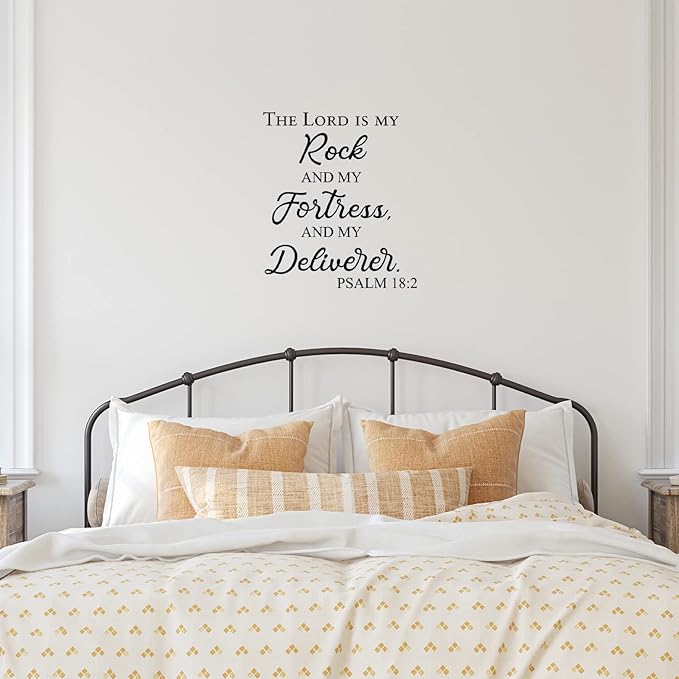 BBTO Bible Verse Wall Stickers Inspirational Quote Wall Decals Religious Motivational Scripture Sticker Peel and Stick for Bedroom Living Room Office Bathroom(The Testing of Your Faith)