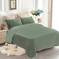 JYK Fleece Plush Blanket 4.4 LB, 1 Ply, Korean Mink Blanket King 85" x 95" - Super Soft and Warm, Lightweight and Cozy Fuzzy Solid Color Fleece Blanket for Bed, Green