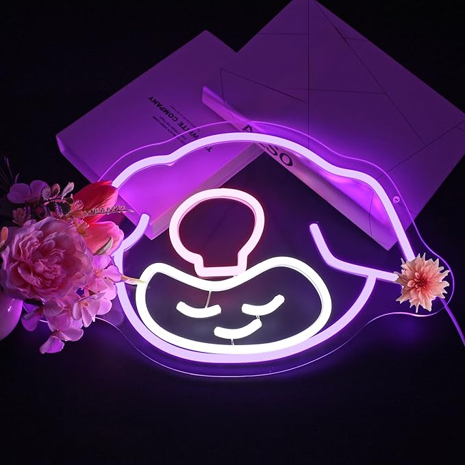Neon Sign, FPLL Neon Signs for Wall Decor Cute Funny LED Signs for Man Cave Game Room Home Decor Bar Beer Light Sign - USB Powered