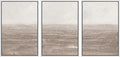MUDECOR Framed Wall Art Print Set Neutral Textured Seascapes Subtle Tones Illustrations Modern Art Boho Decorative Colorful Chic for Living Room, Bedroom, Office - 16"x24"x3 White