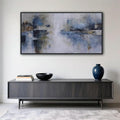 AJAZIKO Abstract Canvas Wall Art, Blue Wall Art for Living Room Modern Artwork for Walls, Pictures for Above Bed, Large Decor for Bedroom and Office Contemporary Wall Decor 20×40IN