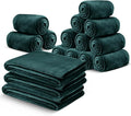 MOONLIGHT20015 Fleece Blanket 16 Pack - Soft Fluffy Emerald Throw Blanket for Couch & Sofa - Lightweight Luxury 400 GSM Microfiber Fuzzy Bed Blankets and Throws (50 x 60 Inches, Throw/Travel)