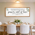 For God Hath Not Given Us the Spirit of Fear Wall Art – 40x15 Inch Framed Bible Verse Decor, 2 Timothy 1:7 Christian Wall Decor, Large Scripture Wall Art for Living Room Bedroom, Natural