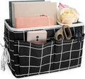 Ndeno Bedside Caddy Storage Bag Hanging Pocket Organizer for Bunk and Hospital Beds Crib,Dorm Rooms Bed Rails for Remotes Mobile Phone Keys, Glasses, Books (Black Plaid)