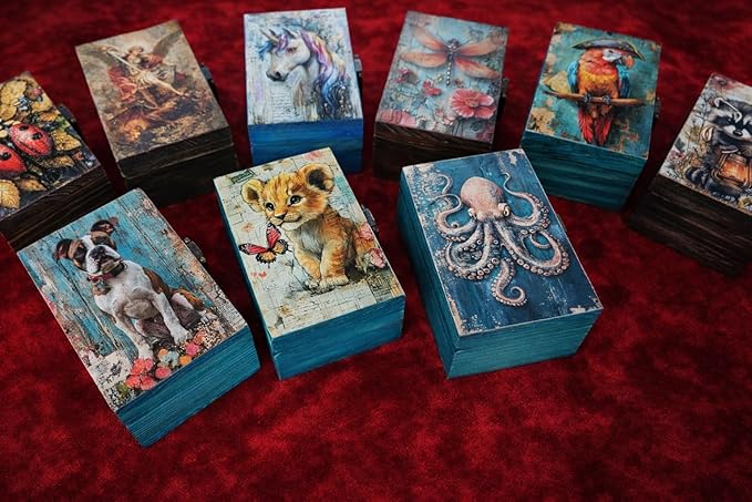 RK Collections Trinket Boxes Small Jewelry Keepsake Box (Lion Cub)