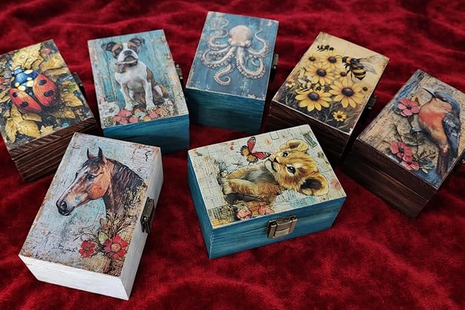 RK Collections Trinket Boxes Small Jewelry Keepsake Box (Lion Cub)