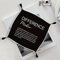 Employee Appreciation Gifts,Difference Maker Gifts, for Teacher Mentor Boss Leader,Thank You Appreciation Gift PU Leather Jewelry Tray, Nightstand Organizer for Rings,Watches,Keys, 7.87x7.87