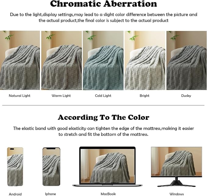 NEWCOSPLAY Super Soft Twin Blanket Grey Premium Silky Flannel Fleece 3D Checkered Lightweight Bed Blanket All Season Use (Grey Checkered, Twin(60"x80"))