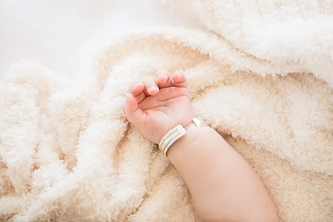 Saranoni Bamboni Baby Blanket | Luxury Plush Super Soft Blanket | Breathable Comfort Infant Baby Blankets for Boys & Girls | Ivory, Mini - 15” x 20”