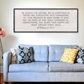 LuZhiQiang Bible Verse Wall Art Be Anxious for Nothing Christian Inspirational Sign 32"×12" Philippians 4:6-7 Rustic Religious Home Decor for Living Room Large Scripture Wood Framed Hanging (Black)