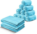 MOONLIGHT20015 Fleece Blanket Twin Size 12 Pack - Soft Cool Fluffy Throw Blanket for Couch & Sofa, Lightweight Luxury 400 GSM Microfiber Bed Blankets and Throws (Twin 60 x 80 Inches, Light Blue)