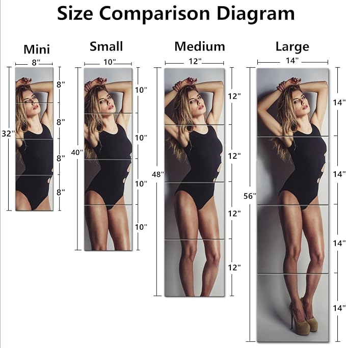 Shatterproof Full Length Mirror Tiles for Wall,Body Mirror for Kids,4Pcs 16"x16",Frameless Plexiglass Acrylic Plastic,Unbreakable Acrylic Non Glass Self Adhesive Wall Mounted for Home,Bathroom,Door