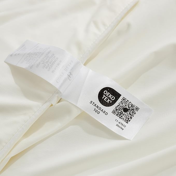 Cozy Bliss Cooling Comforter Queen Size, Cooling Blankets for Hot Sleepers and Night Sweats, Cream Summer Comforter for Queen Size Bed, Breathable Soft Lightweight Silk Smooth