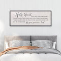 LuZhiQiang Holy Spirit You are Welcome Here Wall Decor 40"X15" Quote Christian Bible Verse Scripture Religious Art Wall Sign (Black)
