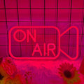 On Air Neon Sign for Wall Decor, USB Powered On Air Led Light Sign, Recording Light Sign for Bedroom Room, Game Room, Broadcasting Room, Music Studio, Play Room