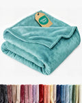Ultra Soft Fleece Blanket Twin Size - Flannel Fleece Luxury Twin Blanket - Lightweight for Couch Bed Chair - Thick, Warm & Breathable - All Season Cozy Fuzzy, Anti-Static Microplush Bedding, Turqoise