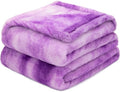 Fleece Blanket Purple Throw Blanket - 300GSM Throw Blanket for Couch, Sofa, Bed, Soft Lightweight Plush Cozy Microfiber Blankets & Throws