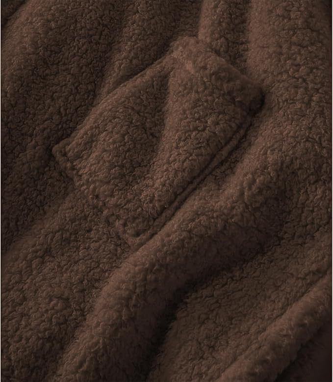 Wearable Blanket Sherpa Poncho Office Work Warm Cozy Shawl Blanket,Plush Cape Wrap for Adults