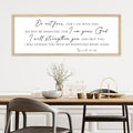 Do Not Fear for I Am With You Wall Decor Sign 32"×12" Bible Verse Scripture Isaiah 41:10 Signs Large Christian Religious Living Room Wall Hanging Art (Wood)