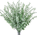 CEWOR 36pcs Eucalyptus Stems Decor 14.1 Inch Artificial Eucalyptus Leaves Fake Greenery Branches for Wedding Centerpiece Flower Floral Arrangement Farmhouse Spring Home Decoration