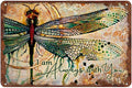 Creative Tin Sign Dragonfly I Am Always With You Hippie Boho Wall Art Funny Novelty Metal Tin Signs Home Garden Bar Hotel Office Bedroom Living Room Cafes Wall Decor 8x12 Inch