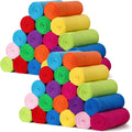 40PCS Bright Blankets Bulk 50 X 60, Soft Lightweight Throw Blanket Kit Cozy Blankets Bulk for Bed Sofa Couch Warm Pet Fleece Blanket Set for Wedding Homeless Home Office Travel Gift for Seasons