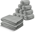 MOONLIGHT20015 Fleece Blanket Twin Size 12 Pack - Soft Cool Fluffy Throw Blanket for Couch & Sofa, Lightweight Luxury 400 GSM Microfiber Bed Blankets and Throws (Twin 60 x 80 Inches, Silver)