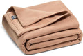 MV Sport Lightweight Sweatshirt Blanket Throw – Warm & Cozy, Breathable Oversized Fleece Knit, Couch, Bed, Travel, Cold Nights, and Outdoors – Soft Light Weight Blanket 54" x 84" Praline