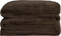 UnHide Cuddle Puddle - Faux Fur Blanket - Oversized, Lightweight, Extra Soft Blanket - Machine Washable - Add a Layer of Softness to Any Bed or Couch - 100” x 100” - Chocolate Hair