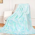 MUGD Sage Green Throw Blanket - Soft Fuzzy Fleece Blanket for Couch Bed, Cozy Gifts for Women, Girls, Spring Room Decor, 50x70 Inches