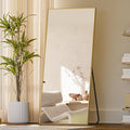 Koonmi 71"x26" Floor Mirror Full Length, Bedroom Floor Body Mirror with Stand, Large Gold Mirror, Leaning, Standing or Hanging Horizontally/Vertically