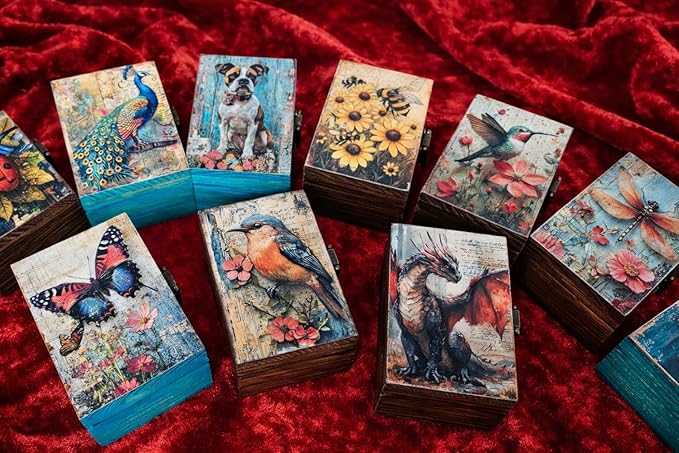 RK Collections Robin Trinket Box I bird Jewelry Keepsake Box I Robin Lovers Gift Idea For Animals (4x2.75)